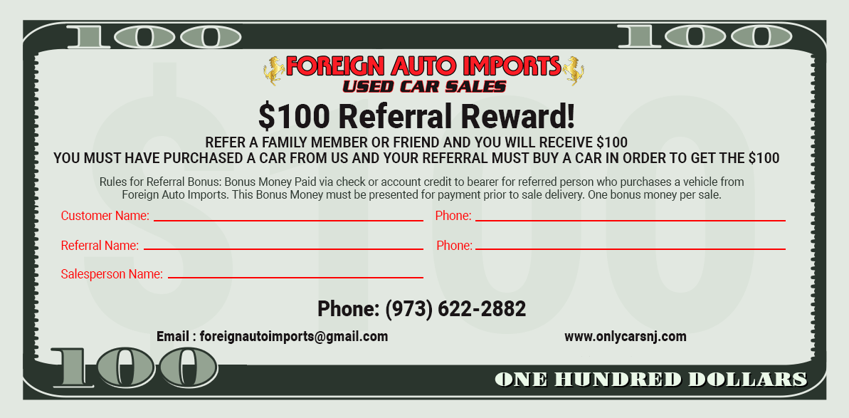 $100 Referral Reward