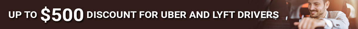 Up to $500 discount for uber and lyft drivers